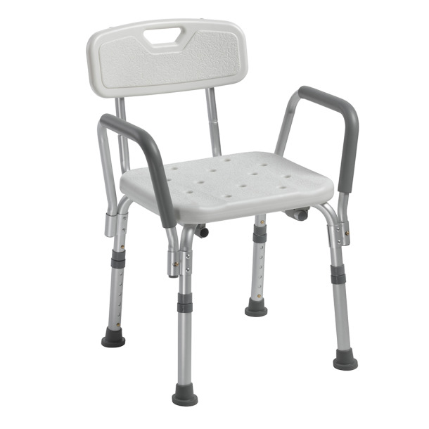 Shower Chair with Back and Removable Padded Arms Product Image