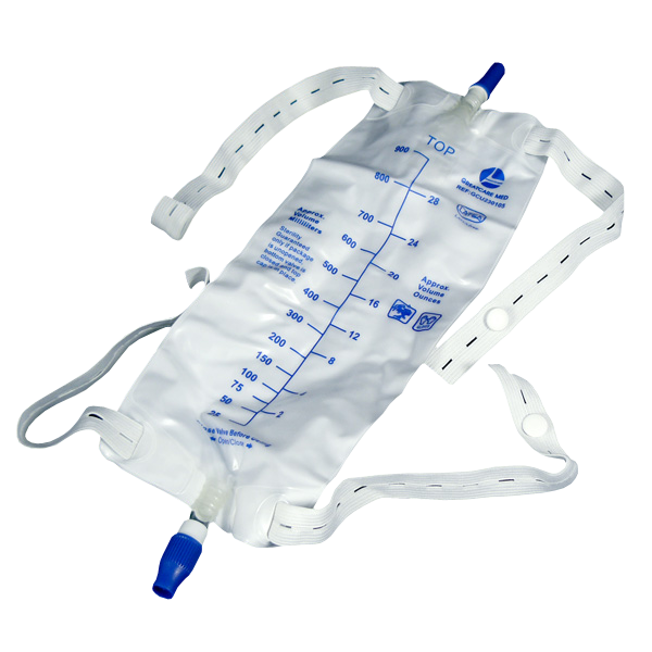 Leg Bag with Flip Valve, 1,000mL Leg Bag with Flip Valve, 1,000mL Product Image