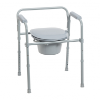 Image of Folding Steel Commode