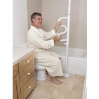 Security Pole & Curve Grab Bar