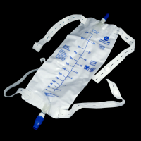 Image of Leg Bag with Flip Valve, Premium Flocked Back , 1,000mL